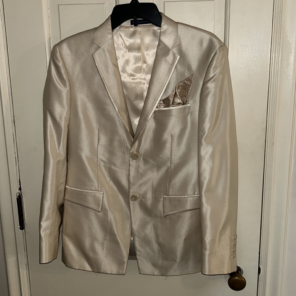 Vinci Sharkskin Metallic 2-Piece Tuxedo/Suit